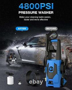 FIOCCO Electric Pressure Washer, 4800PSI Max 3.1 GPM Portable Power Washer with