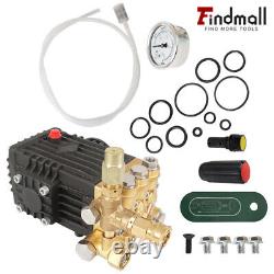 Findmall 3600 PSI Pressure Power Washer Pump 4.9GPM 24mm Solid Shaft Belt Drive