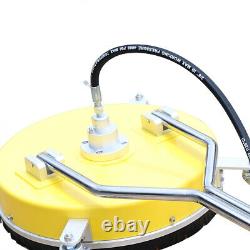 Flat Surface Cleaner 18 Stainless Steel 4000PSI Water Pressure Washer Wheels