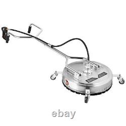 Flat Surface Cleaner 24 Stainless Steel 4000PSI Hot Cold Water Pressure Washer