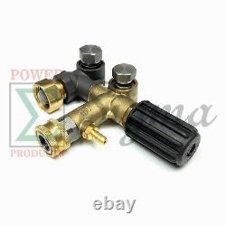 For Mi-T-M 3-0414 Pressure Washer Pump Triplex 2.5GPM@3000PSI 3400RPM 3/4 Shaft