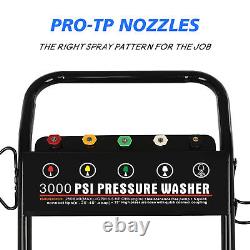 Gas Pressure Washer 3000PSI 6.5HP 200CC Power Pressure Cleaner Set with 5 Nozzle