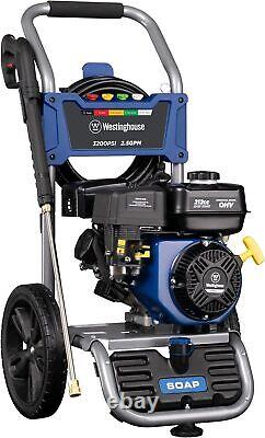 Gas Pressure Washer 3200 PSI 2.5 Max GPM Onboard Soap Tank 5 Nozzle Set Cars