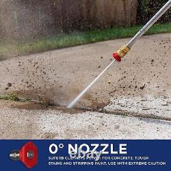 Gas Pressure Washer 3200 PSI 2.5 Max GPM Onboard Soap Tank 5 Nozzle Set Cars
