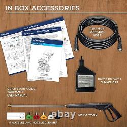 Gas Pressure Washer 3200 PSI 2.5 Max GPM Onboard Soap Tank 5 Nozzle Set Cars