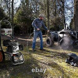 Gas Pressure Washer, 3200 PSI at 2.4 GPM, 5 Kinds of Nozzles, 6.5 HP, Soap Tank
