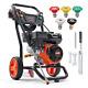 Gas Pressure Washer Gas Powered Washer 3400 PSI 2.6 GPM 210Cc 5 Nozzles