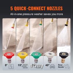 Gas Pressure Washer Gas Powered Washer 3600 PSI 2.6 GPM 210cc 5 Nozzles