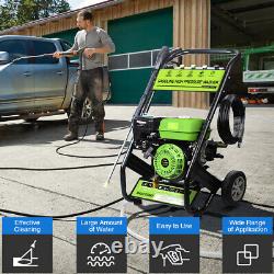 Gas Pressure Washer Gas Powered Washer 3800 PSI 2.5 GPM 196CC with 5 Nozzles New