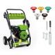 Gas Pressure Washer Gas Powered Washer 3800 PSI 2.5 GPM 196cc 5 Nozzles