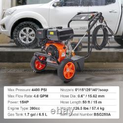 Gas Pressure Washer Gas Powered Washer 4400 PSI 4.0 GPM 390cc 5 Nozzles