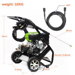 Gasoline Powered Pressure Washer 3800 PSI 2.5 GPM 196CC with Nozzles / Foam Bottle