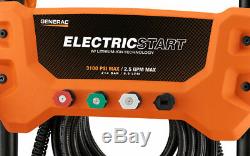 Generac 7132 3100 PSI 2.5 GPM Electric Start Residential Pressure Washer