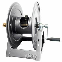 General Pump 5000 PSI Steel Hose Reel with A-Frame & Stainless Steel Swivel 150