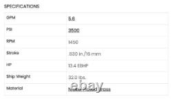 General Pump TS2021 Pressure Washer Pump 24MM Shaft 5.6GPM 3500PSI Direct Drive