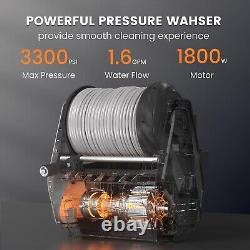 Giraffe Tools 1.6 GPM Electric Power Pressure Washer, Wall Mounted Max 3300 PSI