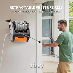 Giraffe Tools 1.6 GPM Electric Power Pressure Washer, Wall Mounted Max 3300 PSI
