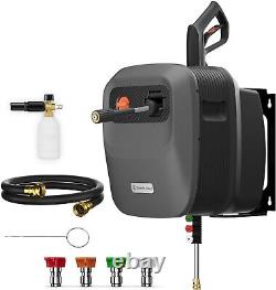 Giraffe Tools Electric Pressure Washer 2200 PSI Power Washer Hose Reel 65 Feet