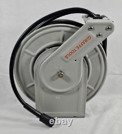 Giraffe Tools Pressure Washer Hose Reel 1/4 x 60 ft Retractable 4000 PSI Max