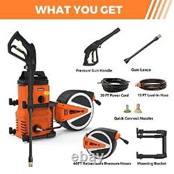Giraffe Tools Pressure Washer Wall Mount 1600PSI Wall Mount Power Washer with