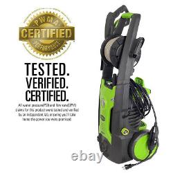 GreenWorks 2000 PSI Electric Pressure Washer 1.2 GPM 13 Amp 25Ft Hose 4 Nozzles