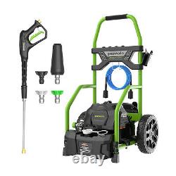 GreenWorks 2000 PSI Electric Pressure Washer 1.2 GPM 14 AMP with 25Ft Hose Reel