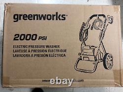 GreenWorks GPW2000-1 2000 PSI Electric Pressure Washer New With Free Shipping