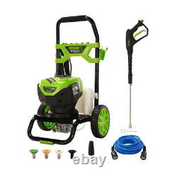 GreenWorks Pro 2300PSI Electric Pressure Washer 2.3GPM 14Amp 25Ft Hose 35Ft Cord