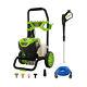GreenWorks Pro 2300PSI Electric Pressure Washer 2.3GPM 14Amp 25Ft Hose 35Ft Cord