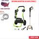 Greenworks 2000 PSI (13 Amp) Electric Pressure Washer Wheels For Transport