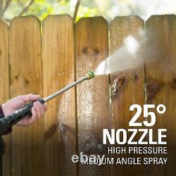 Greenworks 2000 PSI 1.2 GPM Electric Pressure Washer 25Ft Hose 35Ft Cord 4 Nozzl