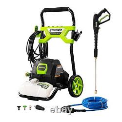 Greenworks 2000 PSI Corded Electric Pressure Washer 1.2 GPM 25Ft Hose 14Amp