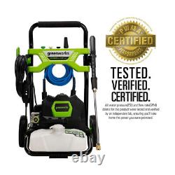 Greenworks 2000 PSI Corded Electric Pressure Washer 1.2 GPM 25Ft Hose 14Amp