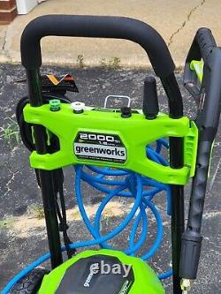 Greenworks 2000 PSI Electric Pressure Washer GPW 2006 Garage Kept E/C WithBox, Etc