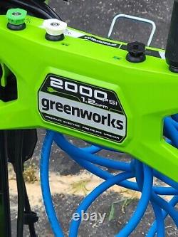 Greenworks 2000 PSI Electric Pressure Washer GPW 2006 Garage Kept E/C WithBox, Etc