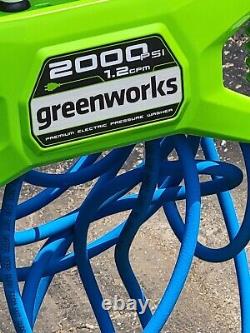 Greenworks 2000 PSI Electric Pressure Washer GPW 2006 Garage Kept E/C WithBox, Etc