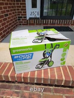 Greenworks 2000 PSI Electric Pressure Washer GPW 2006 Garage Kept E/C WithBox, Etc