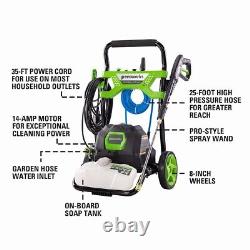 Greenworks 2000psi Electric Pressure Washer 1.2 GPM with 25Ft Hose 35Ft Cord