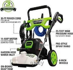 Greenworks 2100 PSI 1.2- Gallons-GPM Cold Water Electric Pressure Washer