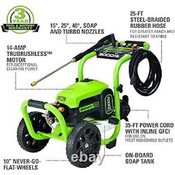 Greenworks 3000 PSI 1.1 GPM TruBrushless Electric Pressure Washer