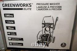 Greenworks Elite Electric Power Pressure Washer, EPW-2000, 2000 PSI 155