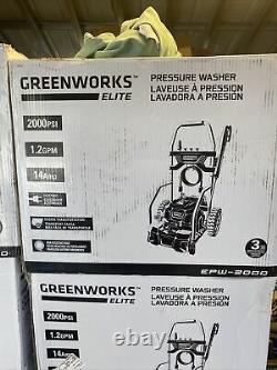 Greenworks Elite Electric Power Pressure Washer, EPW-2000, 2000 PSI, 1.2 GPM, NE