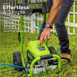Greenworks Pro 2300 PSI Electric Pressure Washer 25Ft Hose 35Ft Cord 5 Nozzles
