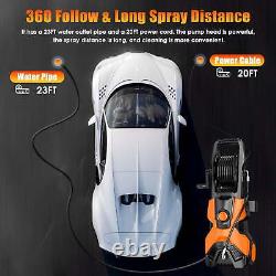 HONGGE 3000PSI Electric Pressure Washer with 20 Ft Hose 35Ft Power Cord