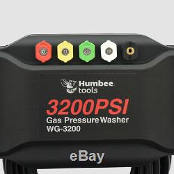 HUMBEE Tools WG-3200 3,200 Psi Gas Pressure Washer, Black, EPA and CARB