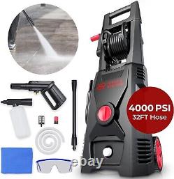 Heavy Duty Electric Pressure Washer Machine 4000 PSI, 4GPM, 32ft Hose