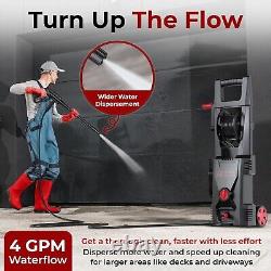 Heavy Duty Electric Pressure Washer Machine 4000 PSI, 4GPM, 32ft Hose