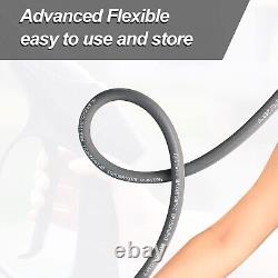 Heliwoo 100FT 4800PSI Pressure Washer Hose 3/8 Kink Resistant Wire Power Hose