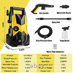 High-pressure Washer 2850-3000PSI 1700W Electric Power Cleaner 2.0GPM Sprayer US