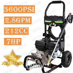 Homdox 3600 Psi 2.8 Gpm 212cc Ohv Gas Pressure Washer New Cleaner